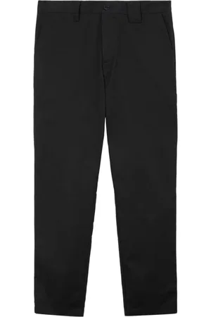 Burberry Spodnie, Mężczyzna, Czarny, L, Spodnie Proste Denton