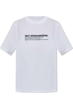 Victoria Beckham Koszulki, Kobieta, Biały, S, T-shirt z nadrukiem