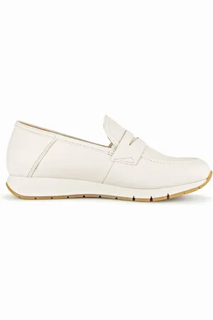 Gabor Buty, Kobieta, Beżowy, 40 1/2 EU, Skóra, Miękkie skórzane mokasyny damskie - Beżowe
