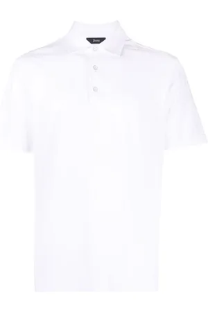 HERNO Koszulki, Mężczyzna, Biały, 2XL, Bawełna, Koszulka Polo