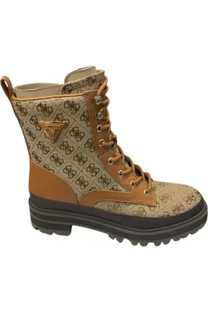 Guess Buty, Kobieta, brązowy, 39 EU, Skóra, Stylowe Botki do Kostki