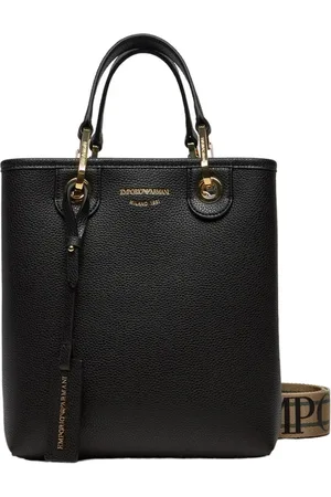 Emporio Armani Torebki, Kobieta, Czarny, ONE SIZE, Torba na zakupy Nero/Silver