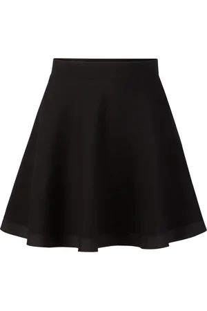 Nina Ricci Spódnice, Kobieta, Czarny, M, Wełna, Wełniana Mini Spódnica Rozkloszowana