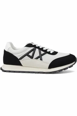 Armani Exchange Buty, Mężczyzna, Czarny, 45 EU, Stylowe męskie buty sportowe na co dzień