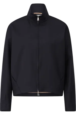Max Mara Kurtki, Kobieta, Czarny, L, Sportowa Bluza Rozpinana Plava
