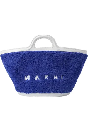 Marni Torebki, Kobieta, Niebieski, ONE SIZE, Skóra, Torba typu bucket Tropicalia