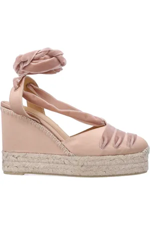 Castaner Buty, Kobieta, Beżowy, 36 EU, Nude Zamknięte Koturny Espadryle