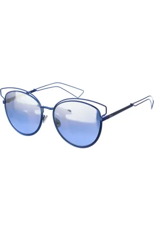 Dior Akcesoria, Kobieta, Niebieski, ONE SIZE, Okulary przeciwsłoneczne Butterfly Metal