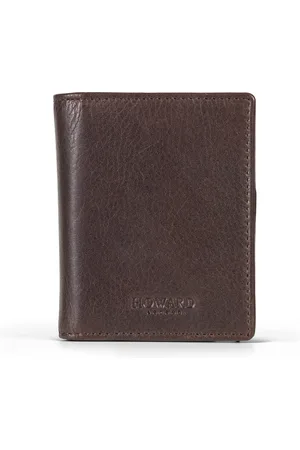 Howard London Akcesoria, Mężczyzna, brązowy, ONE SIZE, Skóra, Portfel na karty z metalowym etui