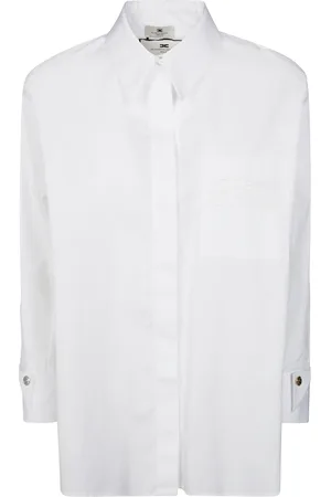 Elisabetta Franchi Bluzki, Kobieta, Biały, M, Stylowa koszula