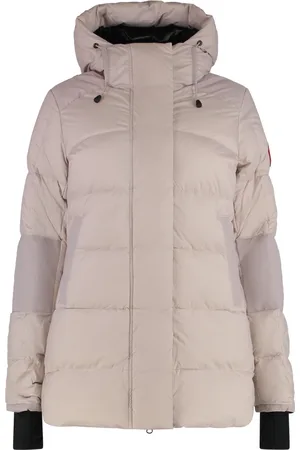Canada Goose Kurtki, Kobieta, Różowy, L, Krótka kurtka puchowa z kapturem