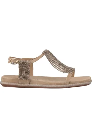 Alma en Pena Buty, Kobieta, Beżowy, 39 EU, Beżowe Damskie Sandały Casual