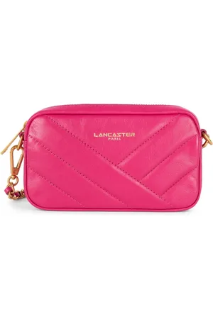 Lancaster Torebki, Kobieta, Różowy, ONE SIZE, Soft Matelassé Mini Etui na Smartfona z Zamkiem