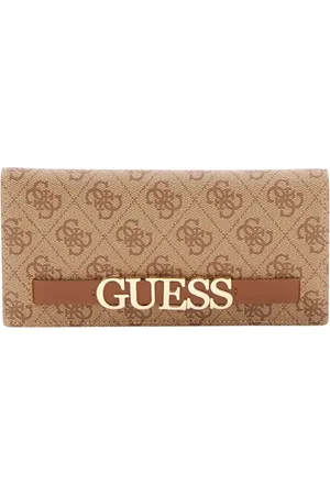 Guess Akcesoria, Kobieta, Beżowy, ONE SIZE, Beżowy Portfel Damski Syntetyczny