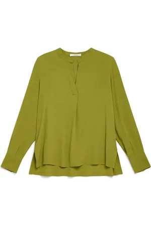 Maliparmi Bluzki, Kobieta, Zielony, S, Fluid Crepe Shirt