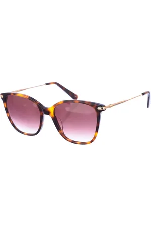 Longchamp Akcesoria, Kobieta, brązowy, ONE SIZE, Okulary przeciwsłoneczne w stylu motylkowym z oprawką z octanu