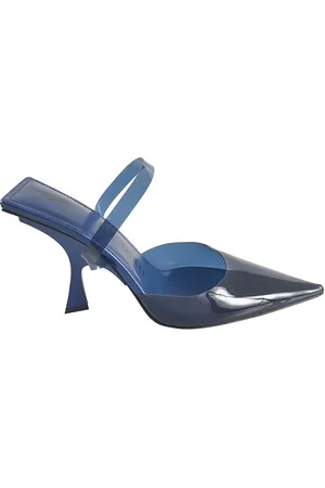 The Attico Buty, Kobieta, Niebieski, 37 EU, Klapki na obcasie