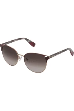 Furla Akcesoria, Kobieta, brązowy, ONE SIZE, Brązowe okulary przeciwsłoneczne z octanu
