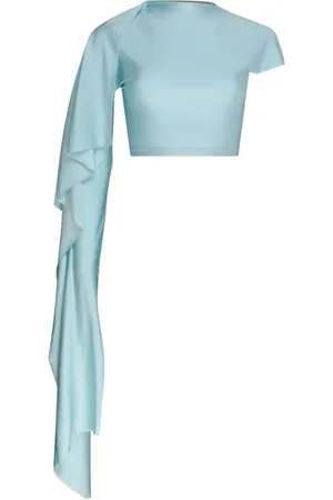 Sportmax Bluzki, Kobieta, Niebieski, S, Bawełna, Celeste Blouse