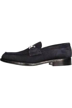 Green george Buty, Mężczyzna, Niebieski, 44 EU, Zamsz, Buty płaskie Niebieskie