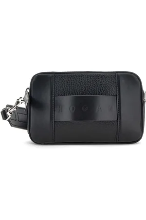 Hogan Torebki, Kobieta, Czarny, ONE SIZE, Skóra, Torba Cross Body Pelletteria