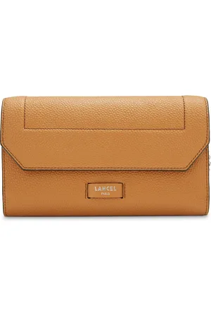 LANCEL Torebki, Kobieta, brązowy, ONE SIZE, Skóra, Portfel Ninon Brązowy Łańcuch Skóra
