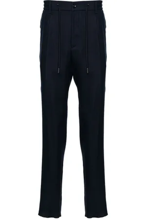 TAGLIATORE Spodnie, Mężczyzna, Niebieski, XL, Len, Eleganckie spodnie