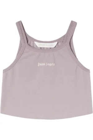 Palm Angels Koszulki, Kobieta, Fioletowy, S, Stylowy Top
