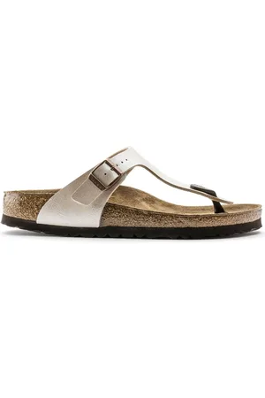 Birkenstock Buty, Kobieta, Beżowy, 43 EU, Metaliczne klapki japonki Gizeh BS