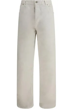 Balenciaga Jeansy, Kobieta, Biały, M, Straight Leg Jeansy 5pocket