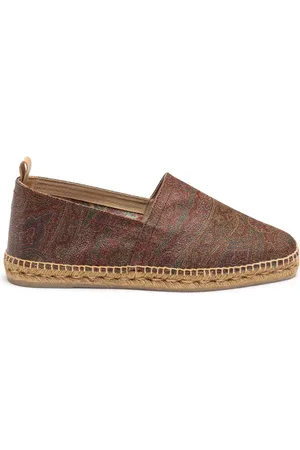 Etro Buty, Mężczyzna, Czerwony, 40 EU, Bawełna, Czerwone Espadryle z Paisley dla Mężczyzn