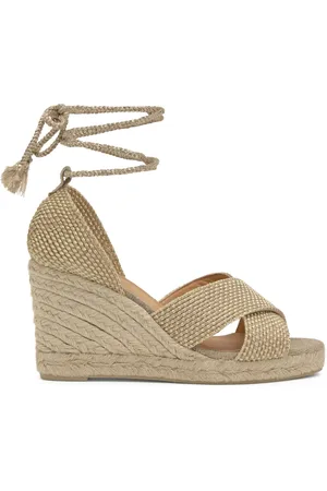 Castaner Buty, Kobieta, Żółty, 38 EU, Rayon, Koturny z 9 cm obcasem