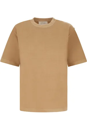 Sportmax Koszulki, Kobieta, brązowy, M, Bawełna, T-Shirt