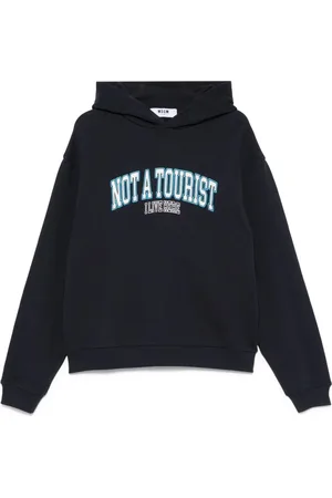 Msgm Bluzy, Mężczyzna, Niebieski, S, Bawełna, Niebieska Bluza