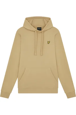Lyle & Scott Bluzy, Mężczyzna, Beżowy, S, Bawełna, Bluza z kapturem typu Pullover