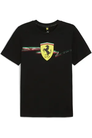 PUMA Koszulki, Mężczyzna, Czarny, M, Koszulka z logo Ferrari