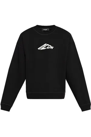 Dsquared2 Bluzy, Mężczyzna, Czarny, S, Bawełna, Felpa 900 Nero Sweatshirt