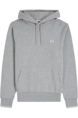 Fred Perry Bluzy, Mężczyzna, Szary, S, Bawełna, Stylowa bluza dresowa na co dzień
