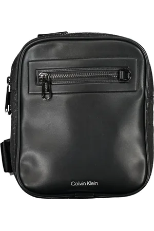 Calvin Klein Torebki, Mężczyzna, Czarny, ONE SIZE, Poliester, Regulowana Torba na Ramię