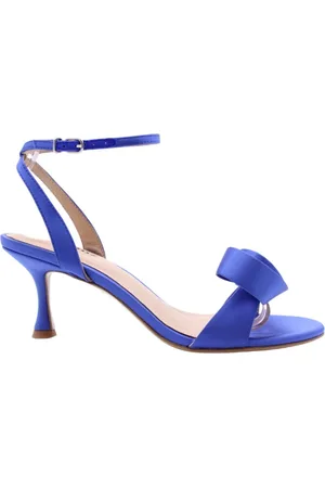 Lola Cruz Buty, Kobieta, Niebieski, 36 EU, Skóra, Sandały na wysokim obcasie