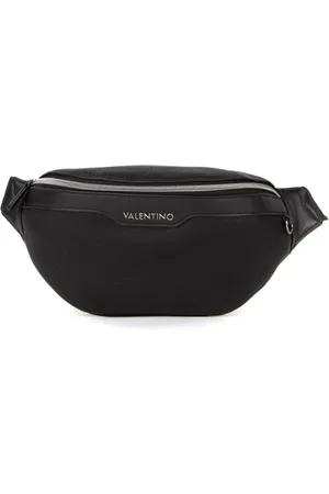 Valentino by Mario Valentino Torebki, Mężczyzna, Czarny, ONE SIZE, Len, Męska torba na pas Efeo Czarna