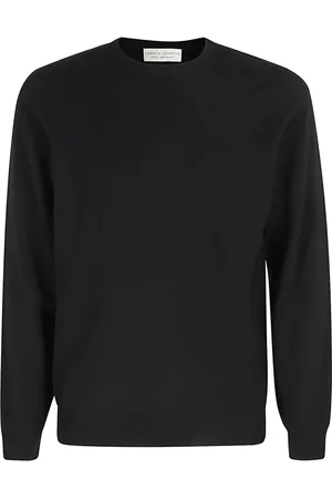 FILIPPO DE LAURENTIIS Swetry, Mężczyzna, Czarny, 3XL, Kaszmir, Kaszmierowy Sweter z Włókna