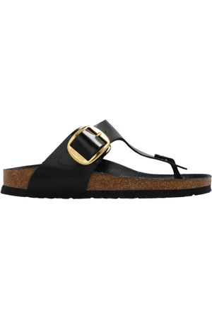 Birkenstock Buty, Kobieta, Czarny, 41 EU, Skóra, Klapki Big Buckle