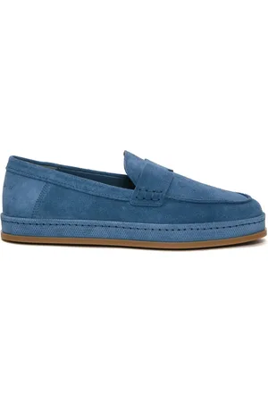 Hogan Buty, Kobieta, Niebieski, 39 EU, Zamsz, Zamszowe wsuwane buty jeansowe