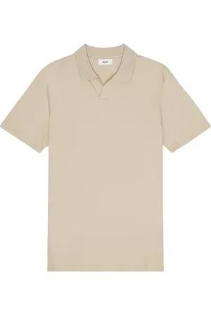 NN.07 Koszulki, Mężczyzna, Beżowy, M, Beżowy Polo z Merceryzowanej Bawełny