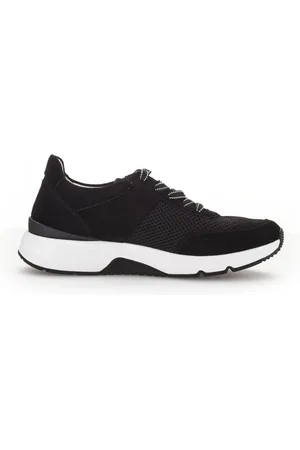 Gabor Buty, Kobieta, Czarny, 38 1/2 EU, Zamsz, Rollingsoft Sneakers