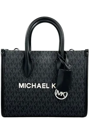 Michael Kors Torebki, Kobieta, Czarny, ONE SIZE, Czarna Sygnatura Top Zip Crossbody Tote