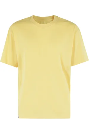 Edwin Koszulki, Mężczyzna, Żółty, XL, Podstawowa Oversize T-shirt Żółta Krótki Rękaw