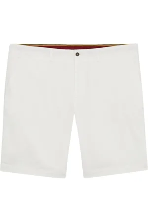 Brooks Brothers Szorty, Mężczyzna, Biały, W36, Bawełna, Białe bawełniane szorty chino