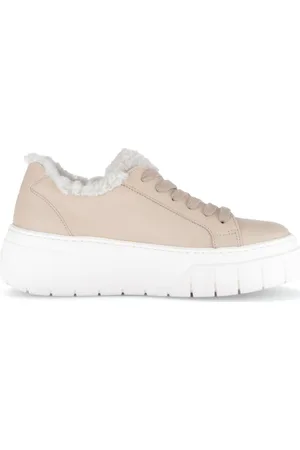 Gabor Buty, Kobieta, Beżowy, 36 EU, Skóra, Beżowe Sneakersy